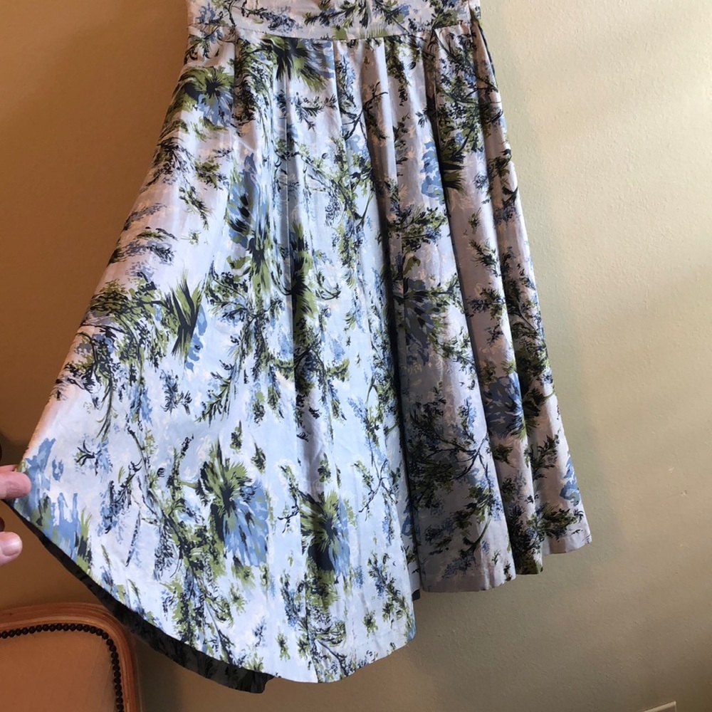 VINTAGE Patterned Skirt (Cotton) (Size Small?)